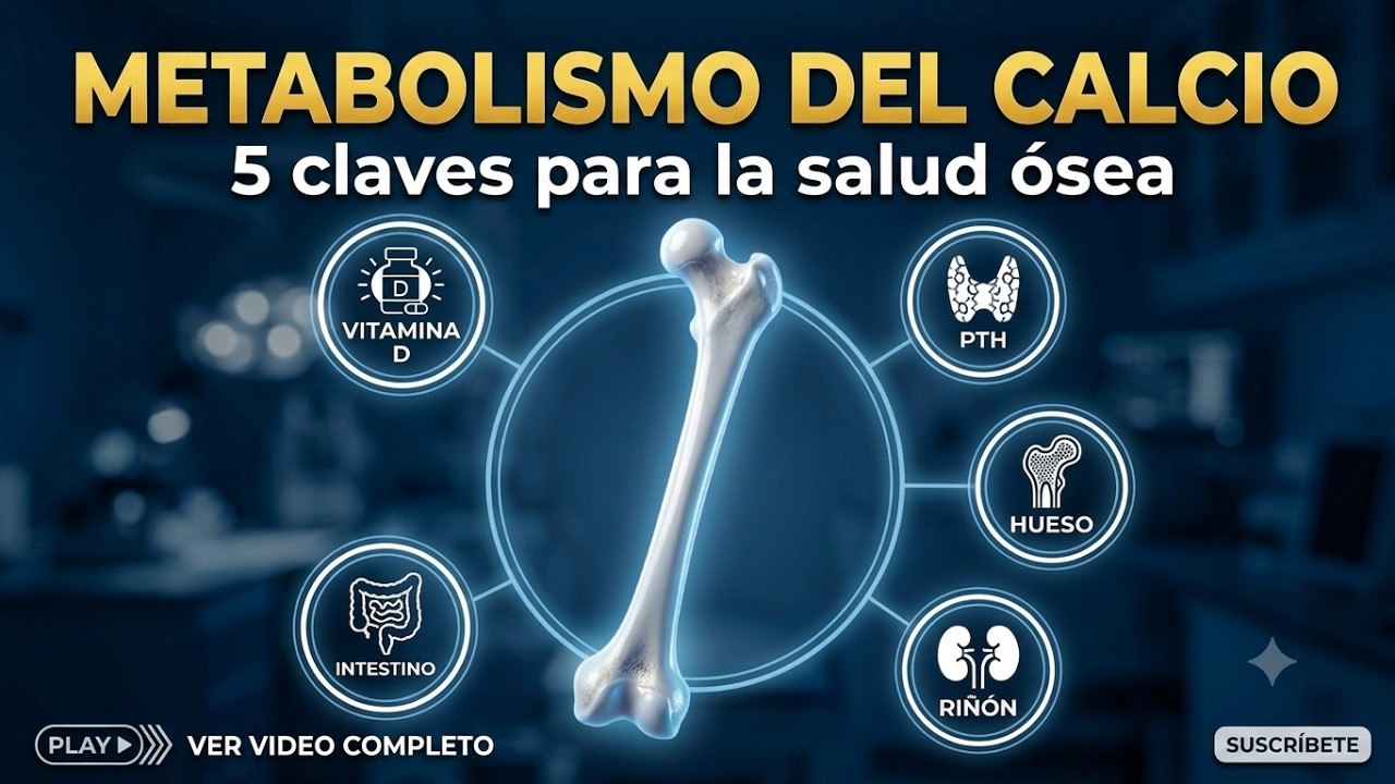 Metabolismo del calcio 5: claves para la salud ósea,  funciones y regulación