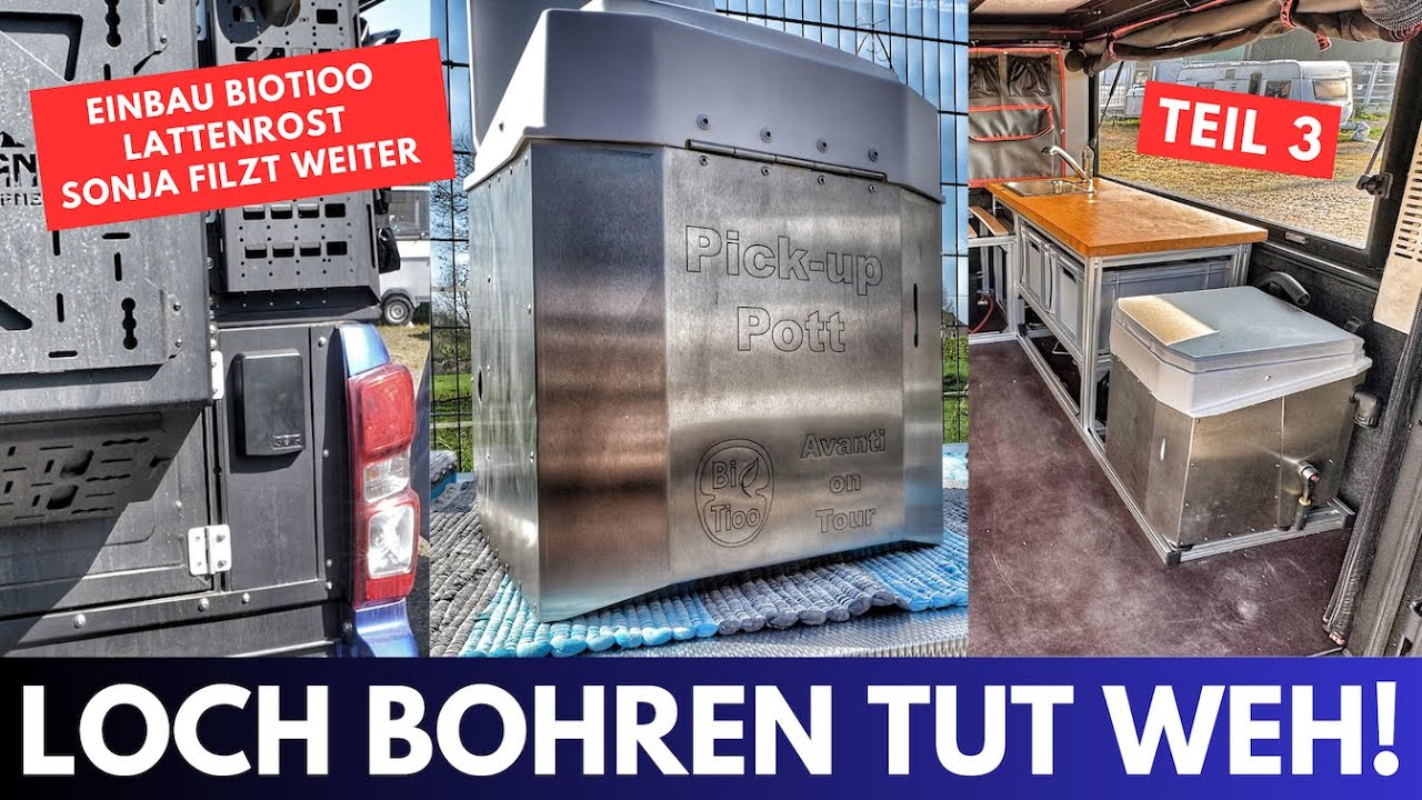 Weiter geht’s: EINBAU BIOTIOO und noch mehr! - AluCab MODCAP Camper - Isuzu DMAX