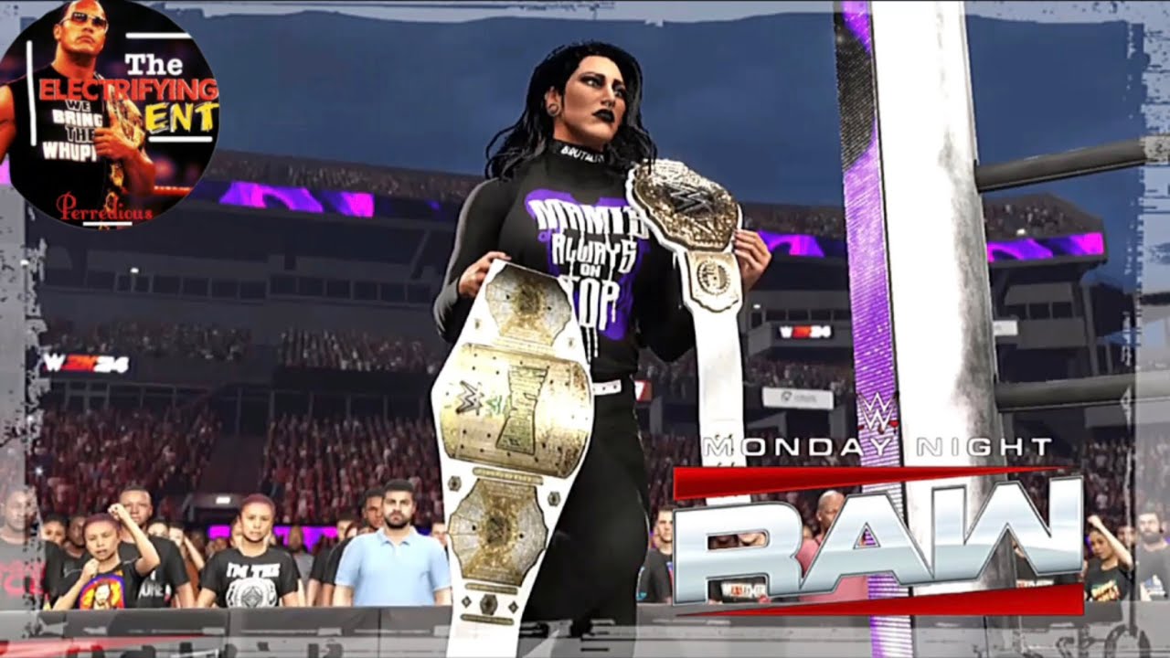 WWE 2K24 | Rhea Ripley Kickoff In Saudi Arabia As Women’s World & Crown Jewel Champion[RAW Week 26]