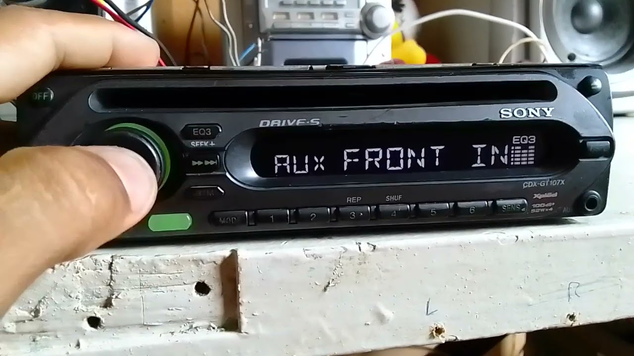nova aquisição toca cd SONY xplod cdx gt107x 52w ×4