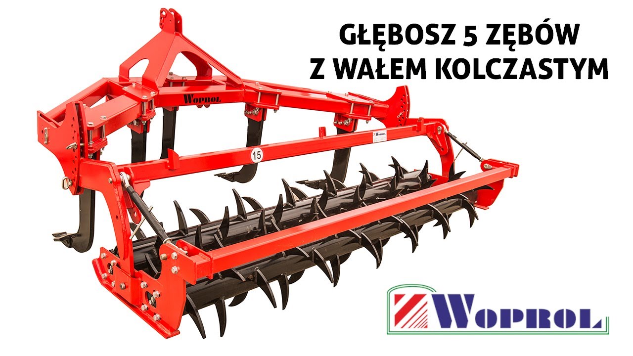 WOPROL Głębosz 5 zębów z wałem kolczastym