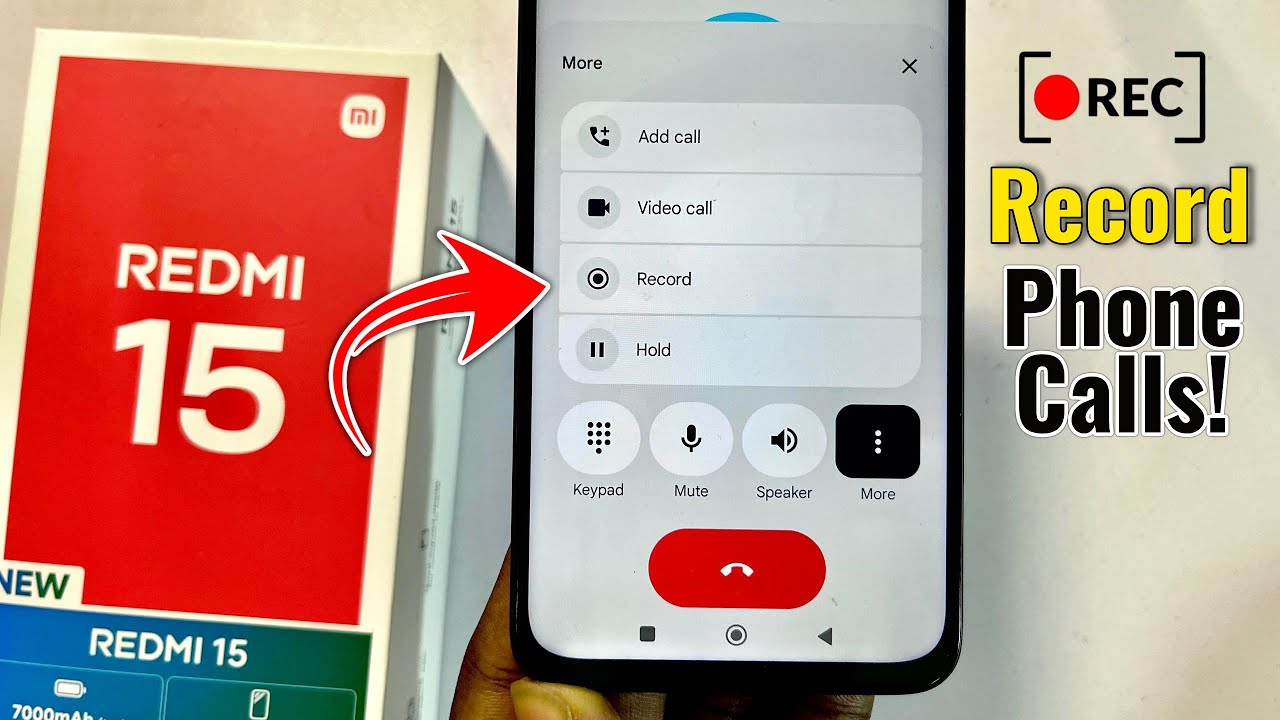 Redmi 15: How to Record Phone Calls! 