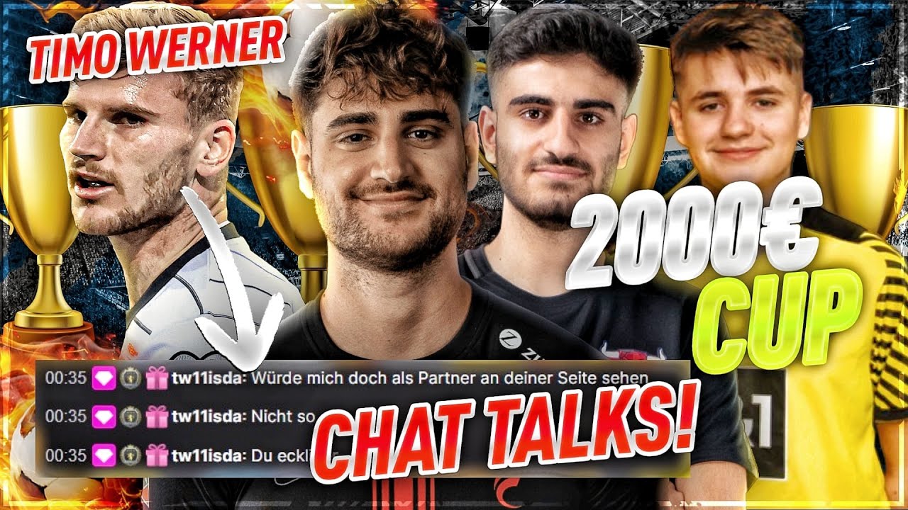 FIFA 22: ICH SPIELE IM 2000€ ESPORTLER CUP VS ELDOS & MUSTI💥 Talks & Jokes mit TIMO WERNER im Chat😂