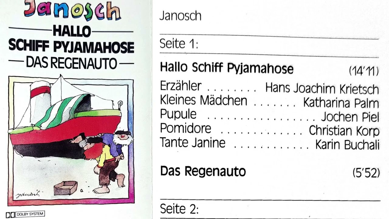 Herr Schmidt, das Regenauto und das Schiff Pyjamahose. 3 Kurzhörspiele nach Janosch