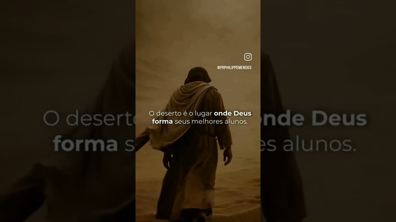 Jesus foi para o deserto  voltou mais forte que nunca