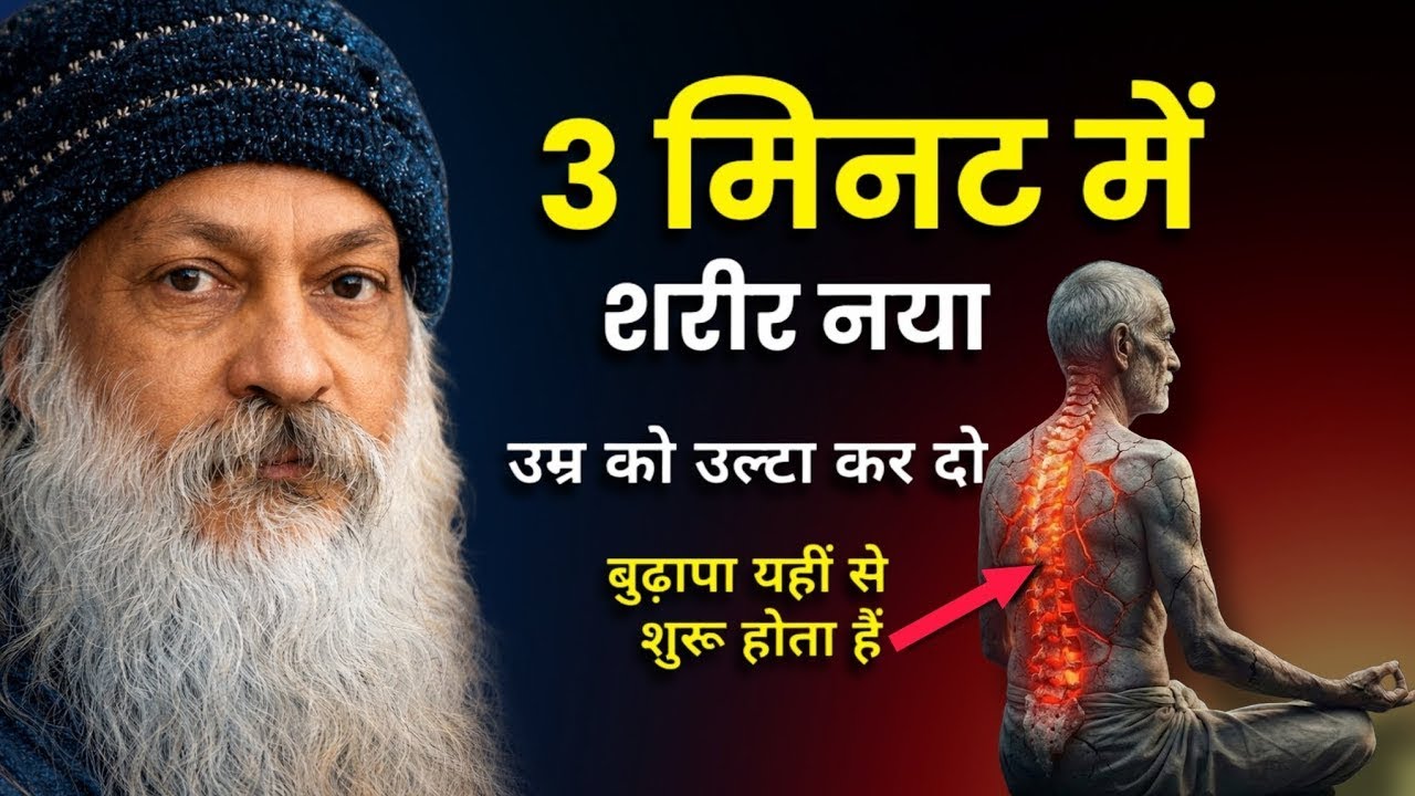 OSHO - उम्र को उल्टा कर दो: रीढ़ की हड्डी का वह रहस्य जो कोई नहीं बताता | Spinal Wave Technique 