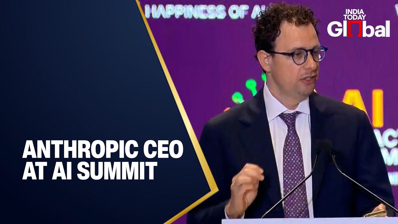 LIVE: Anthropic CEO Dario Amodei Speaks at India AI Impact Summit 2026