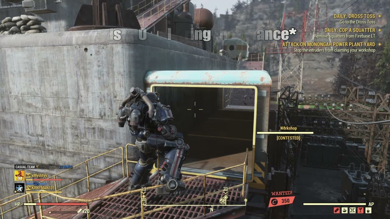 Fallout 76 PvP - Players Trying To Take My Bounty & Workshop (Ft. Vampires Gauss Minigun)