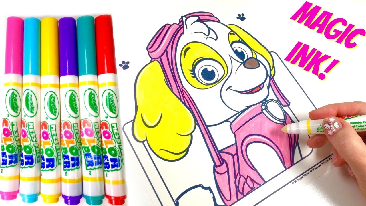 Paw Patrol Skye Crayola Color Wonder Magic