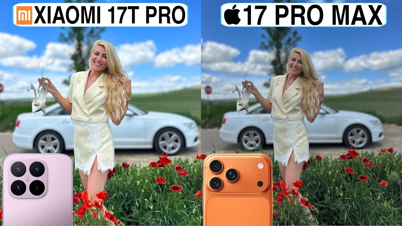 Сравнение камер Xiaomi 17T Pro против iPhone 17 Pro Max