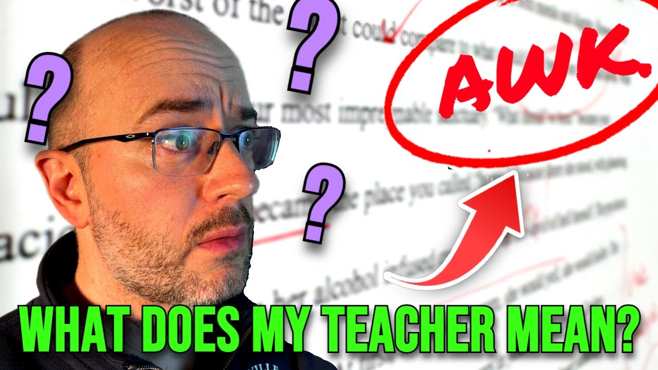 if your teacher wrote this, here's what they actually meant