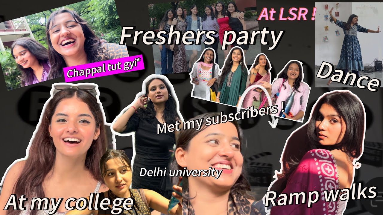 Chaotic Freshers Party At LSR[Delhi University]💕My college || Dance || Ramp walks|| Fun Games😱#video