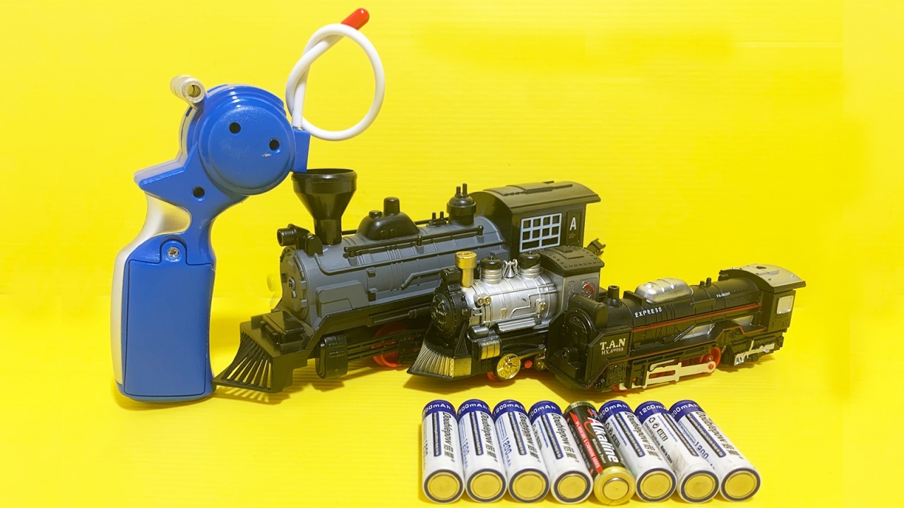 ASMR Unboxing Classical Steam Engine & Bullet Train Set, Super Satisfying RC Toy Review