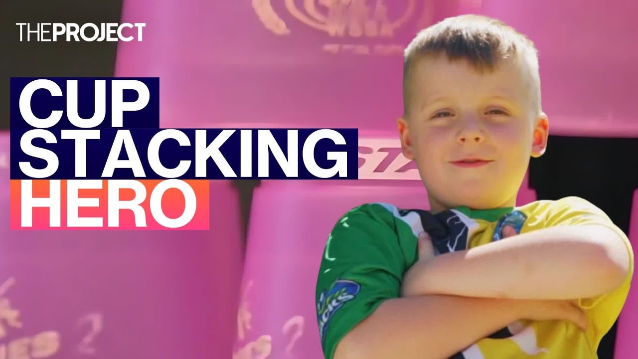 Aussie Kid’s INSANE Cup Stacking Skills