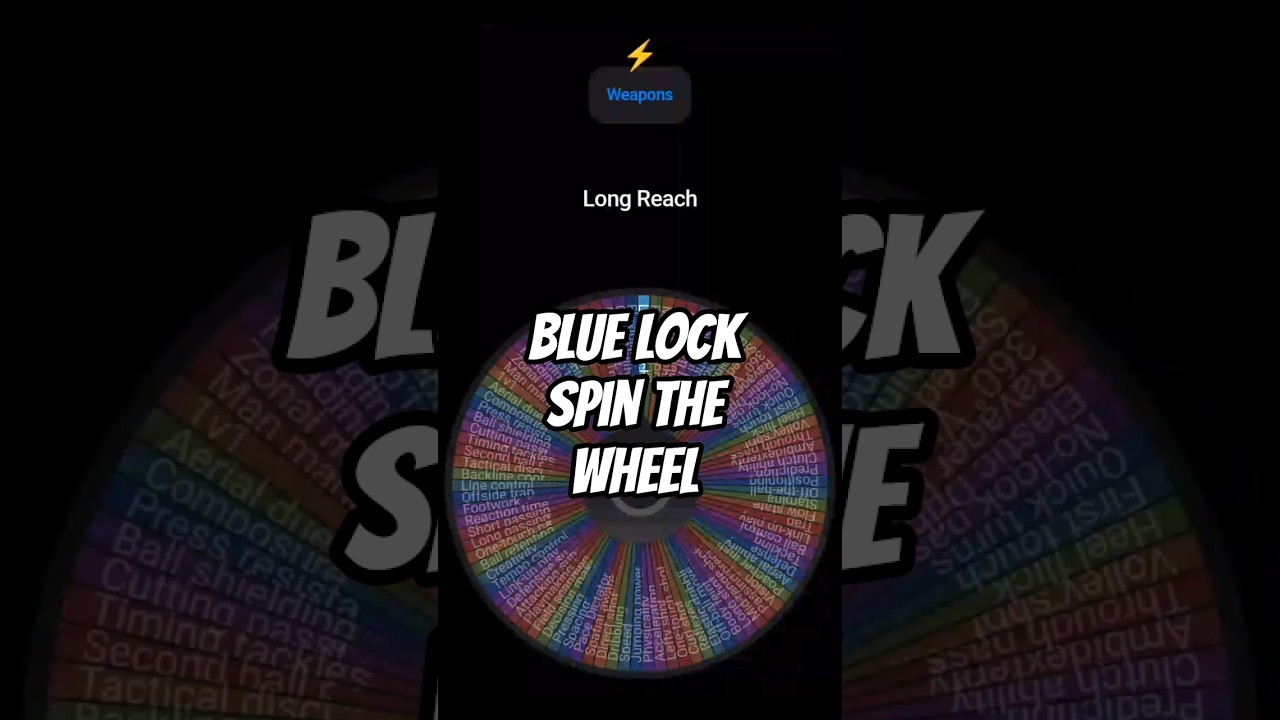 Blue Lock Spin the Wheel P8 #bluelock #funny #isagi #anime #spinthewheel #character #otaku #gaming