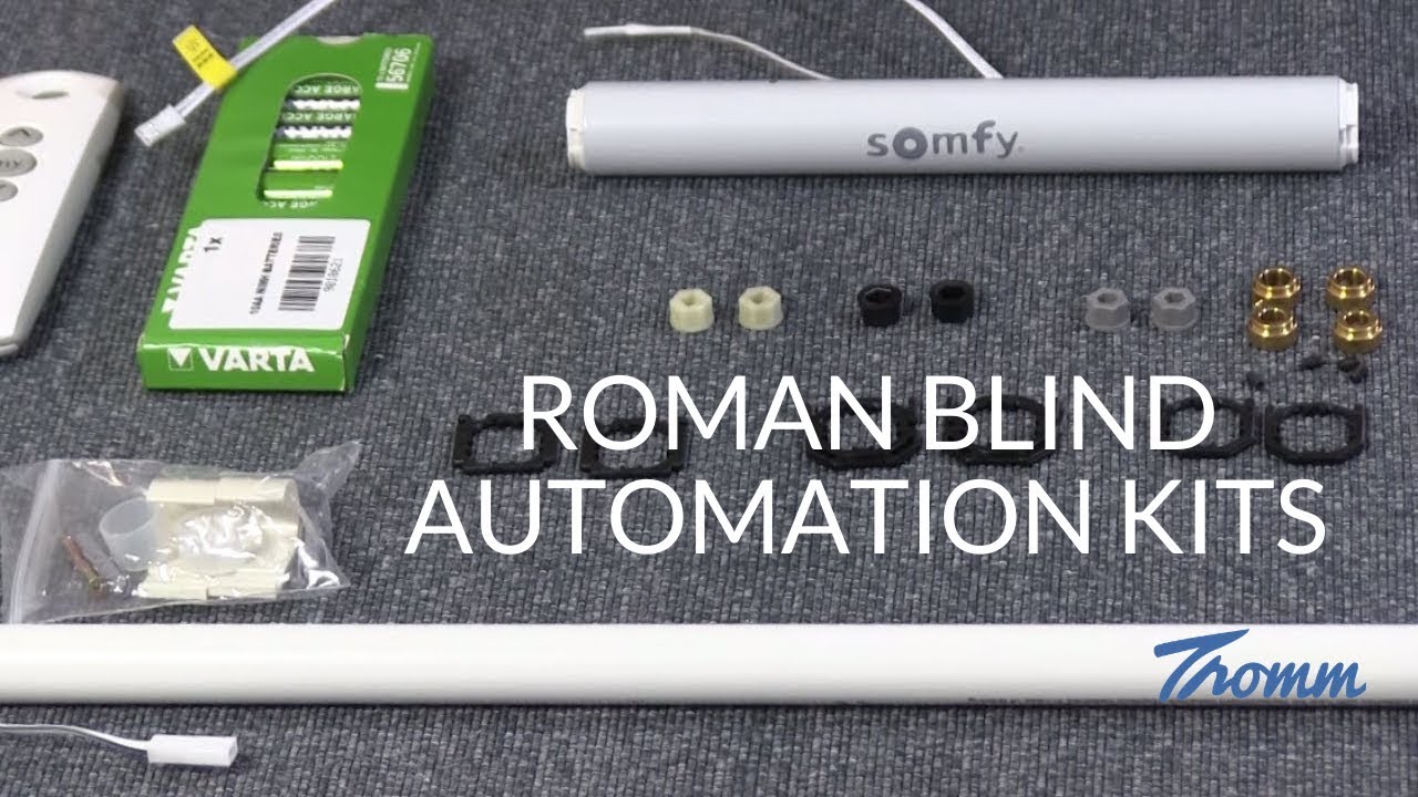Automate your roman blinds with our Somfy blind automation kit