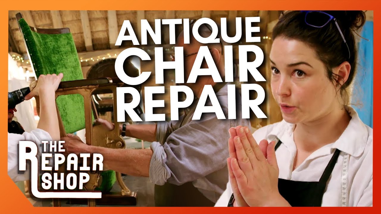 Sonnaz Gets to Work Reupholstering Long Forgotten Chair | The Repair Shop