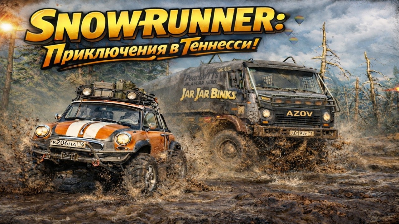 +18 [Стрим] 🐌Теннеси - Прохождение Карты - SnowRunner !🐌