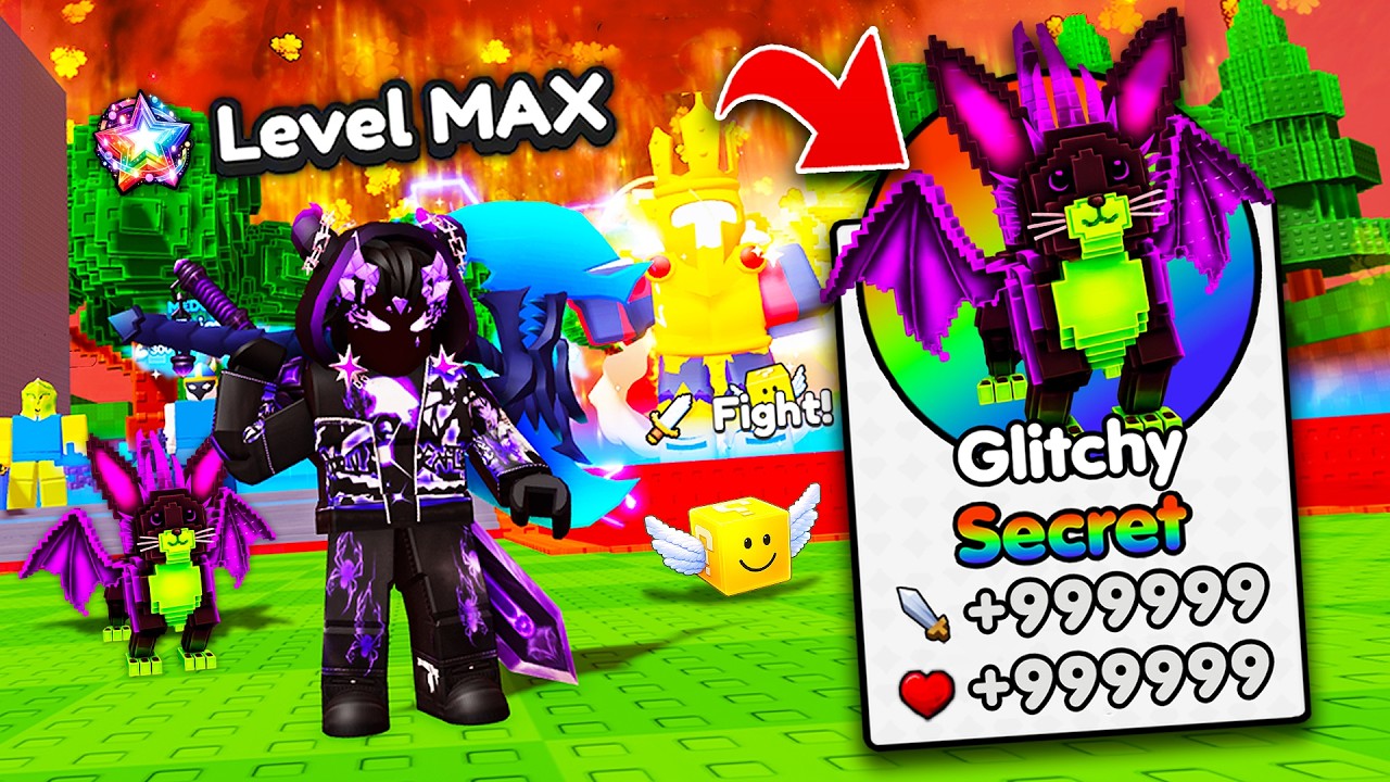 Как разблокировать максимальный уровень с помощью бага в Lucky Block Rush! (Roblox)