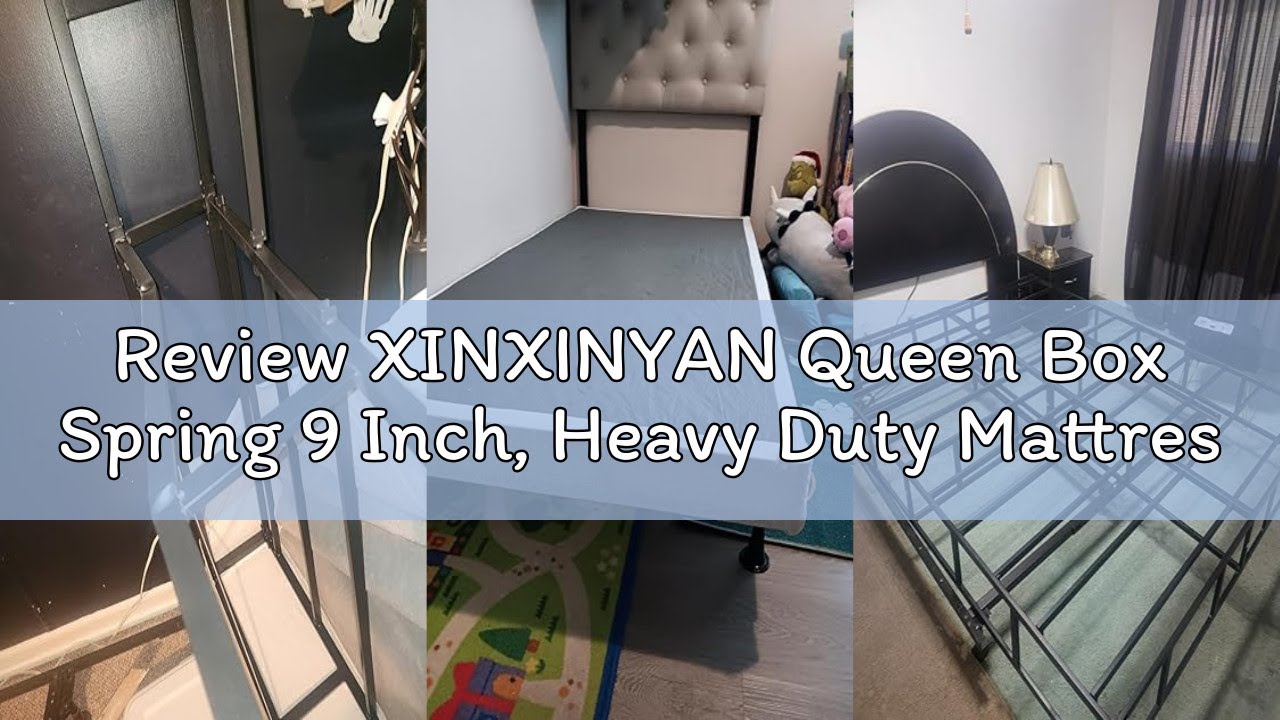 Review XINXINYAN Queen Box Spring 9 Inch, Heavy Duty Mattress BoxSpring Foundation, Sturdy Queen Box