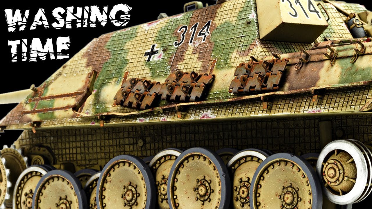 A Very Detailed Video About Pin Washes And Rust Effects (Jagdpanther 314)