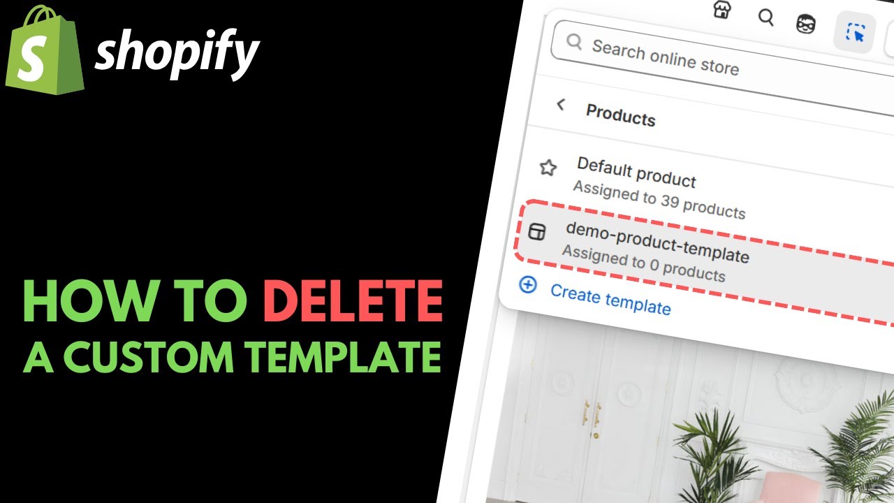 Shopify: Как удалить шаблон — обновление 2026 года