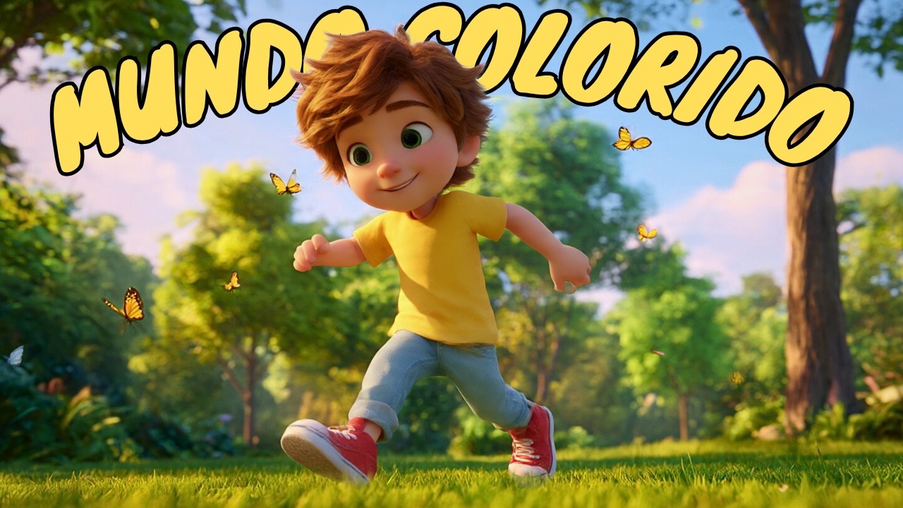 Menino dos Mundos Coloridos 🌈✨ | M&uacute;sica Infantil 3D Alegre para Crian&ccedil;as