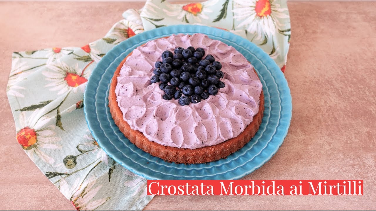 CROSTATA MORBIDA SENZA GLUTINE E LATTOSIO con Farine Naturali ai MIRTILLI-Cucina dei Senza