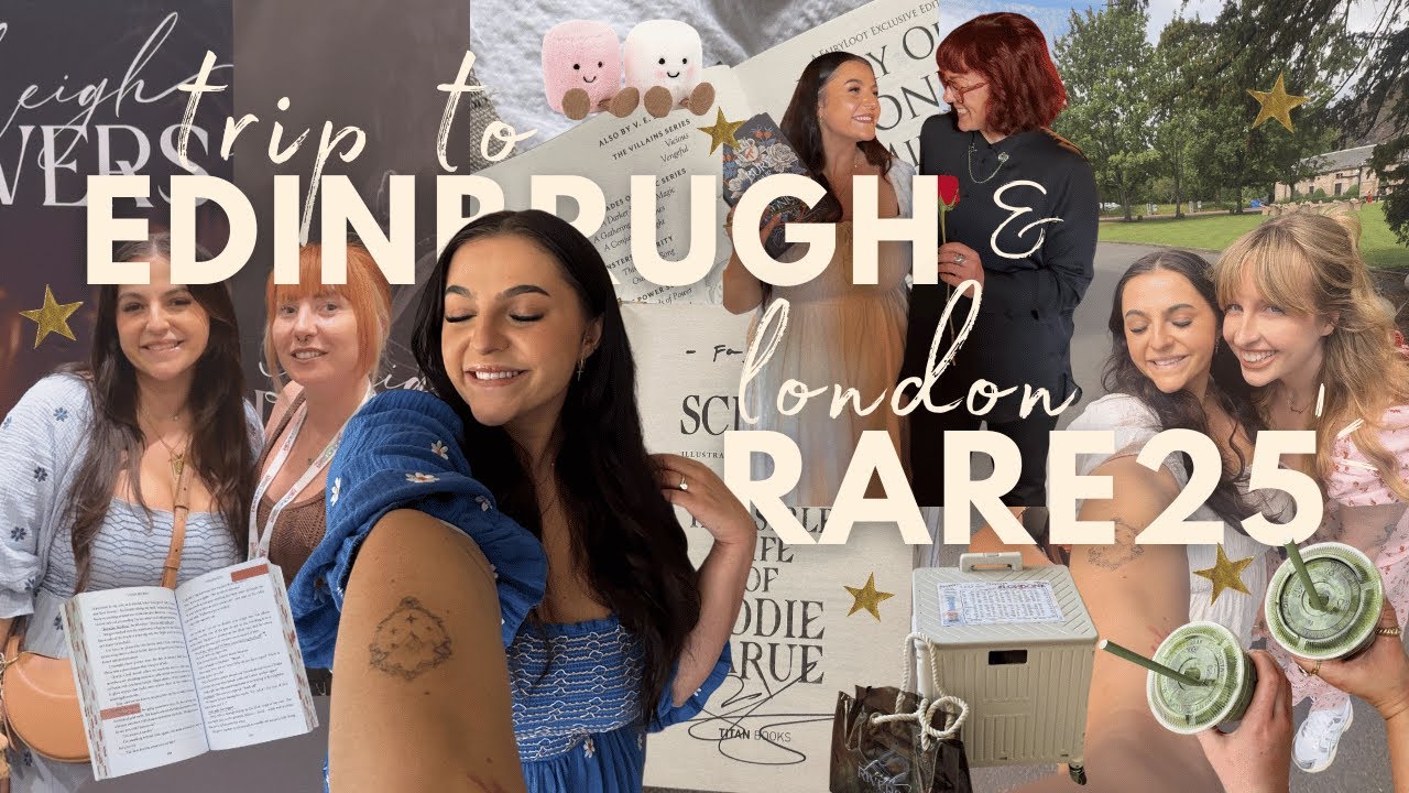trip to Edinburgh with @emmyrosam  & attending RARE London to meet lots of authors! + BOOK HAULS!