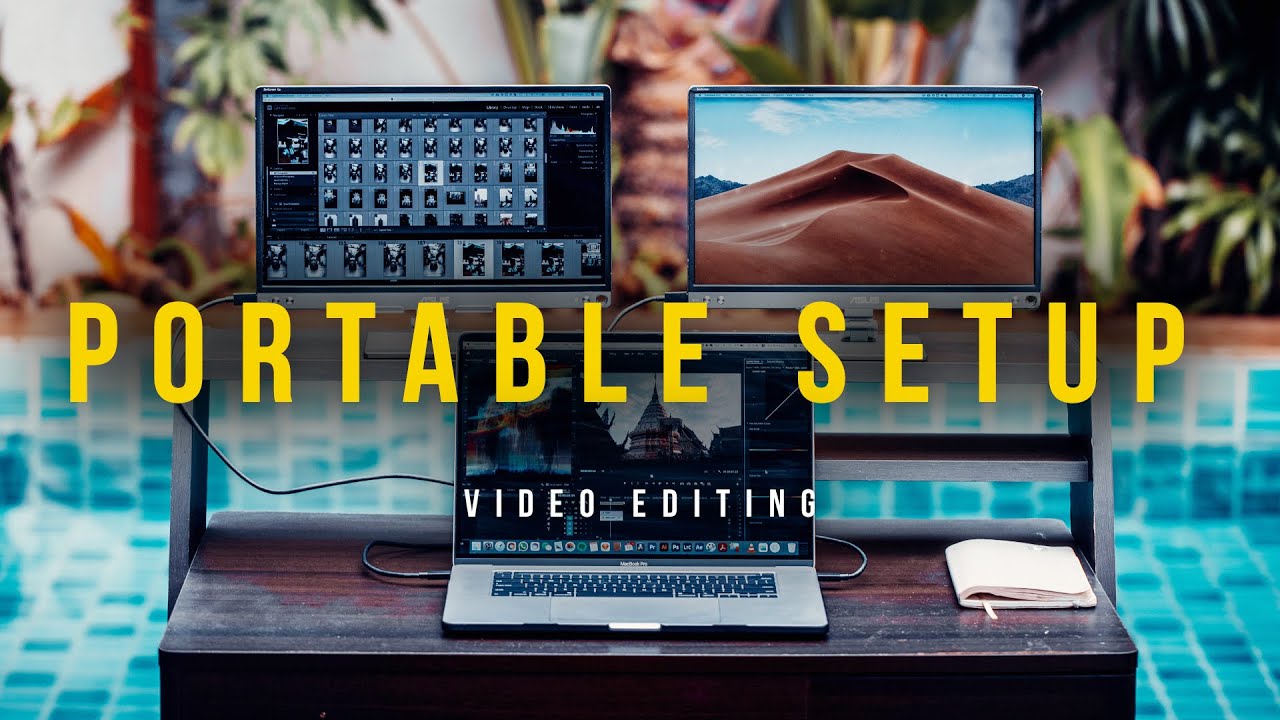 My Video EDITING Setup | PORTABLE Monitors