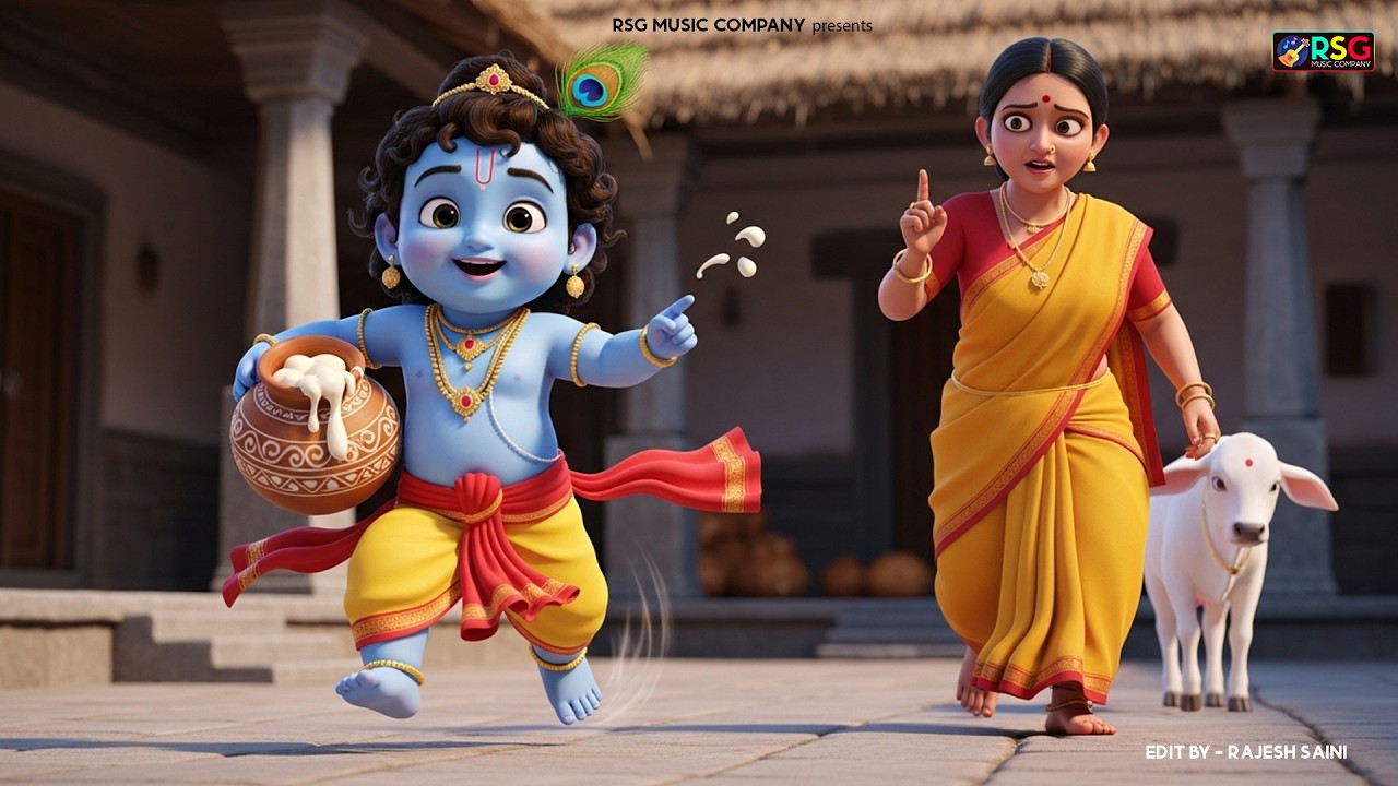 Choti Choti Gaiya, Chote Chote Gwal | छोटी छोटी गैया | #Little Krishna Bhajan - Krishna Bal Leela