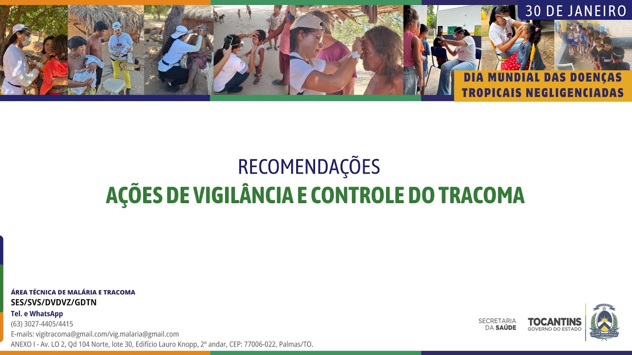 Recomendações sobre as ações de Vigilância e Controle do Tracoma