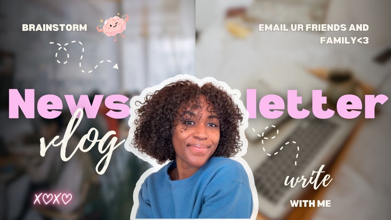 VLOG: Write my monthly newlsetter with me!