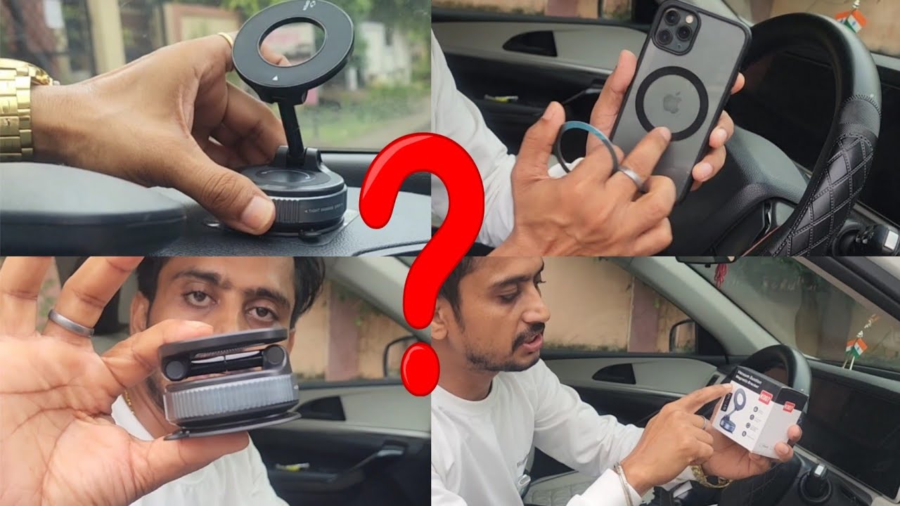 STARQ 360° Vaccum Magnetic Phones Holder, Magnetic Car Phone Mount Suction Cup Phones Holder for Car