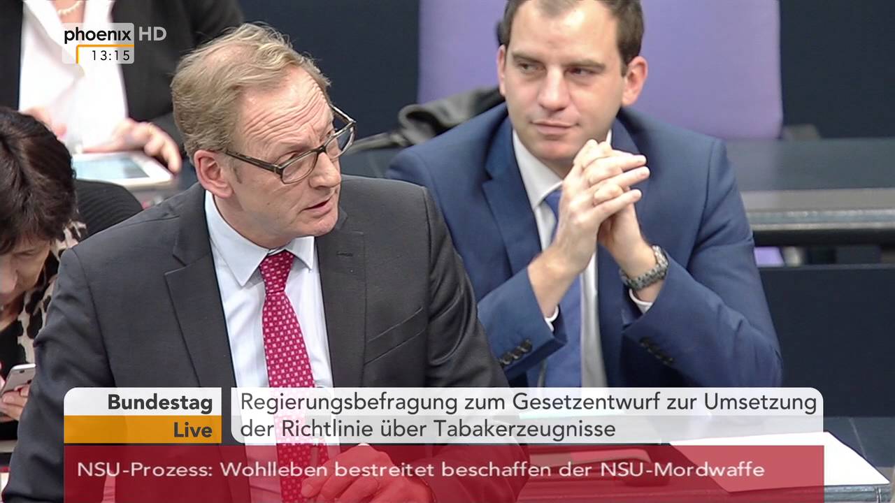 Regierungsbefragung: Christian Schmidt (CSU) &uuml;ber Tabakerzeugnisse am 16.12.2015