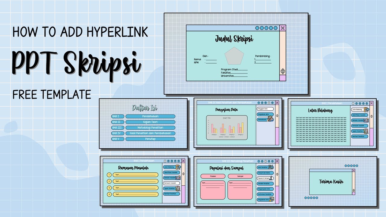 Cara Membuat PPT Skripsi dengan Hyperlink + FREE TEMPLATE
