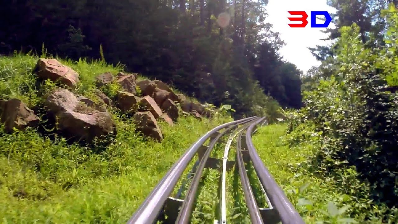 Smoky Mountain Alpine Coaster 3D on-ride HD POV @60fps