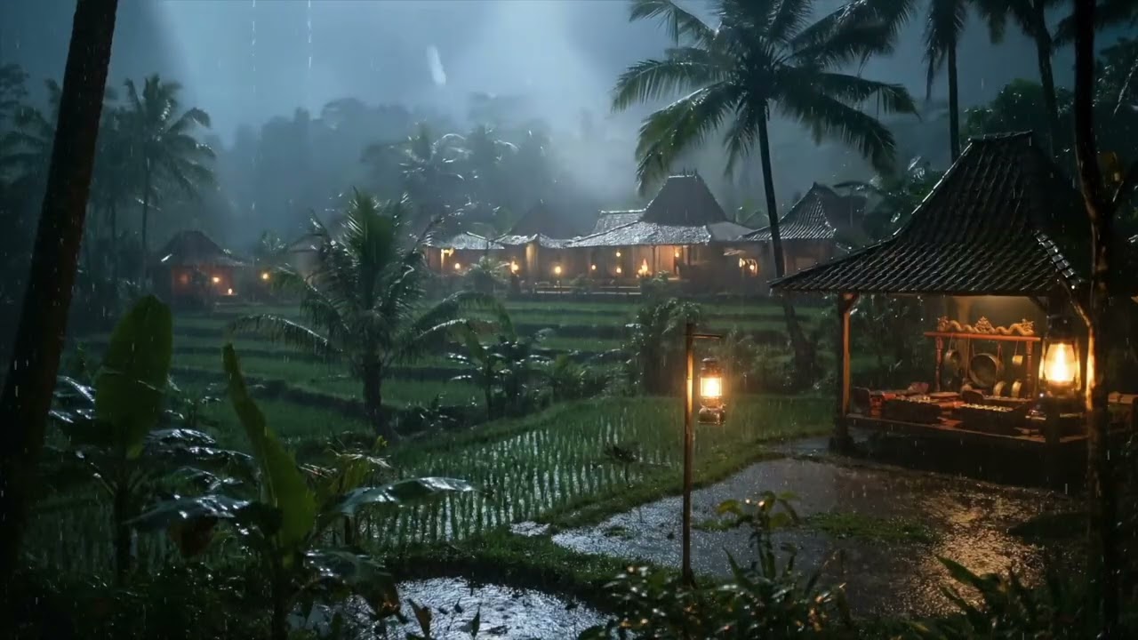 Tropical Rain Sounds for Deep Focus | Quiet, No Music