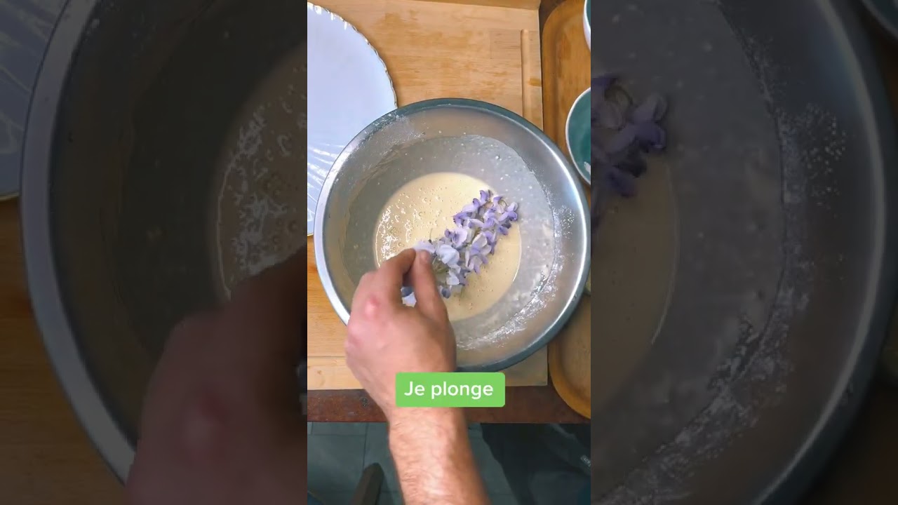 Recette de beignet de fleurs de glycine de chine