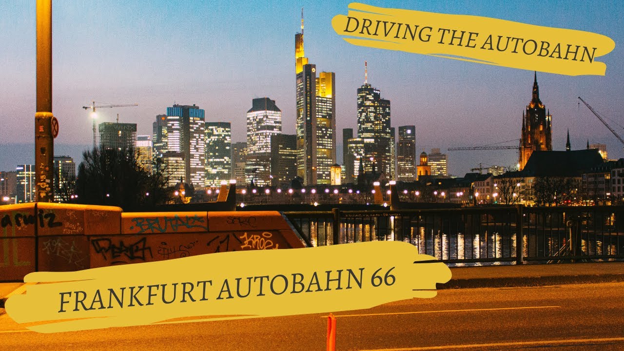 Driving the autobahn in Germany | Frankfurt Autobahn | Wiesbaden to Frankfurt