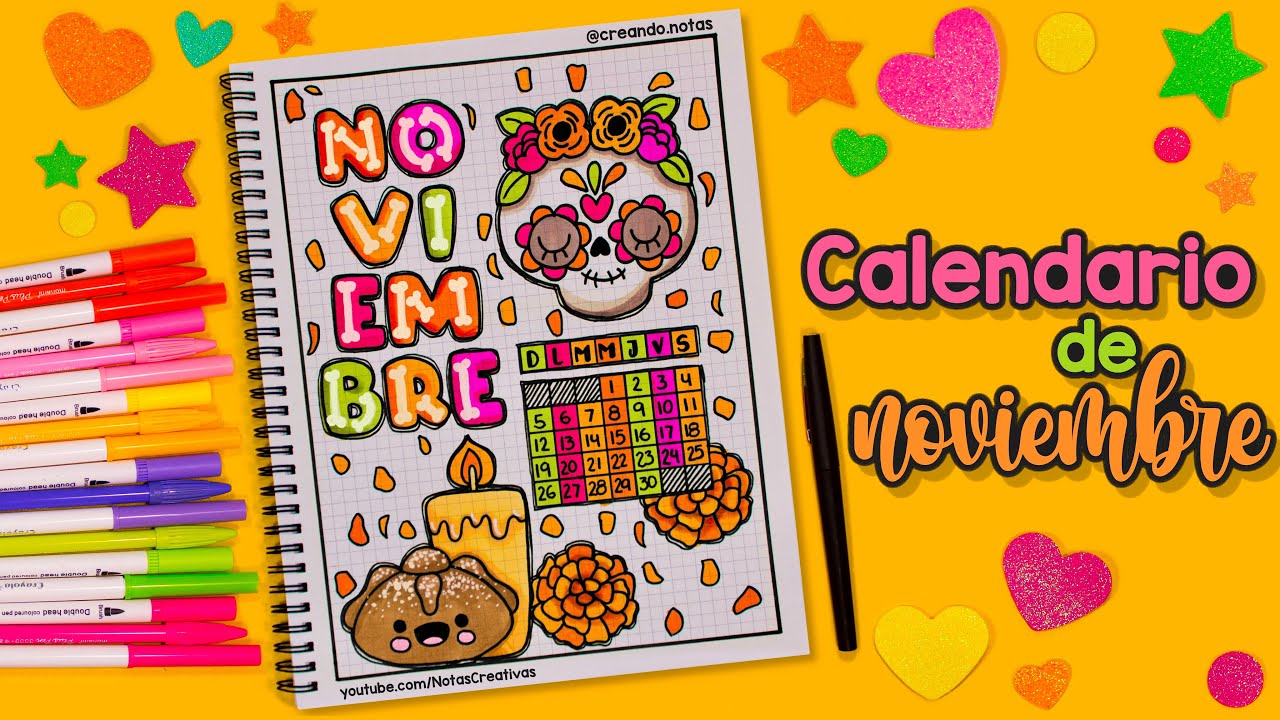 Cómo hacer tu CALENDARIO de NOVIEMBRE del DIA DE MUERTOS - BULLET JOURNAL IDEAS