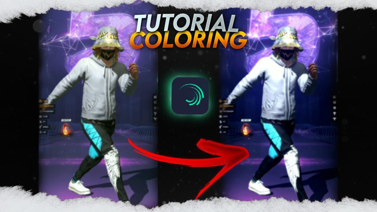 TUTORIAL COLORING ALIGHT MOTION NEW LOBBY // FREE FIRE EDIT #alightmotion #freefire