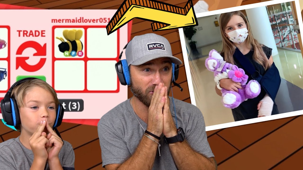 Cammy is in the Hospital!! Trading in Roblox ADOPT ME to get ONLY her DREAM PET!!