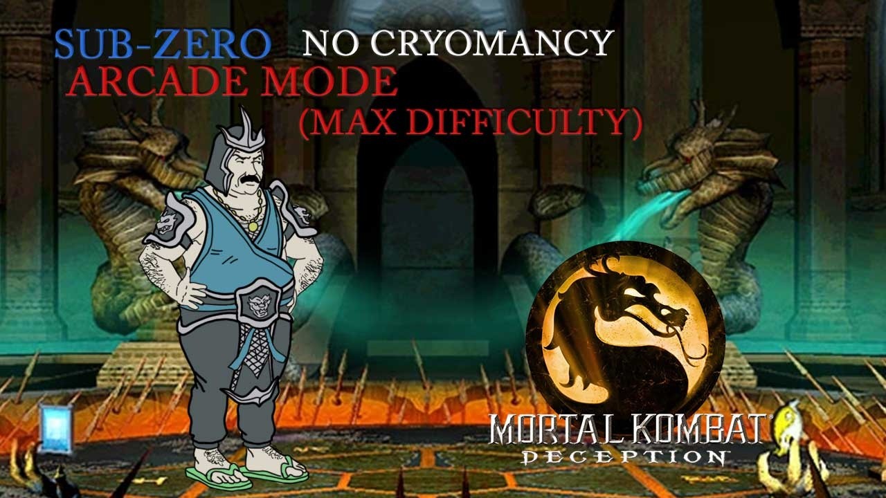 Mortal Kombat Deception - Arcade Mode - Max Difficulty (Sub-Zero) [No Cryomancy]