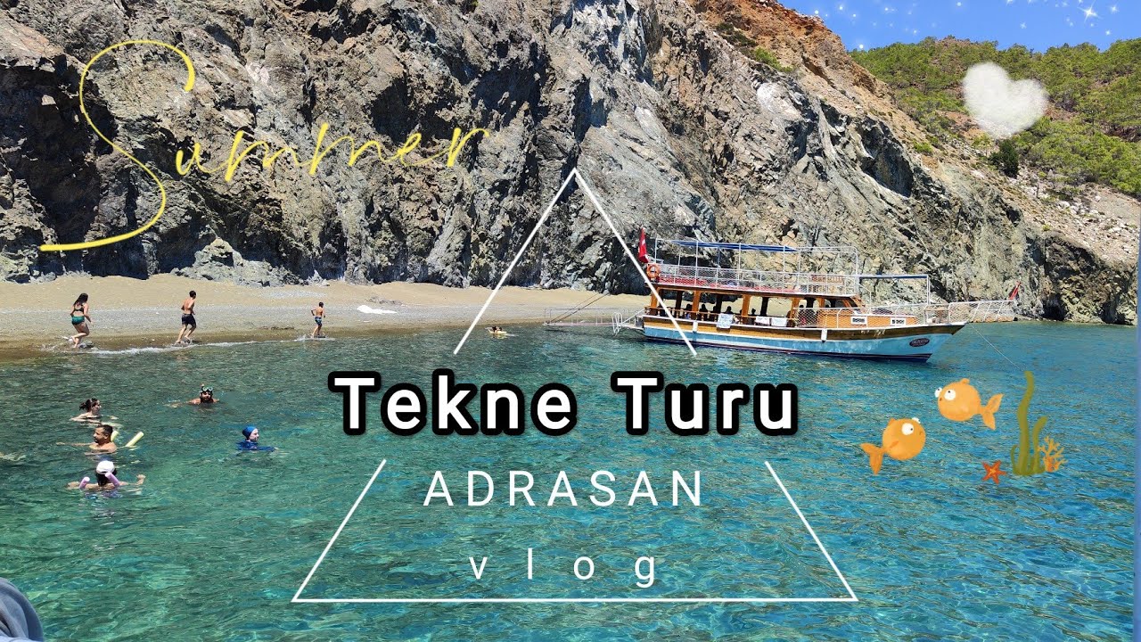 EN GÜZEL KAMP ALANI🏝️ Adrasan'da Tekne Turu 🛥️
