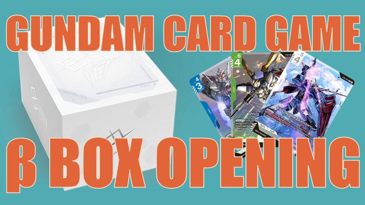 🔥 Opening a Beta Booster Box of the Gundam Card Game! | UNBOXING 001
