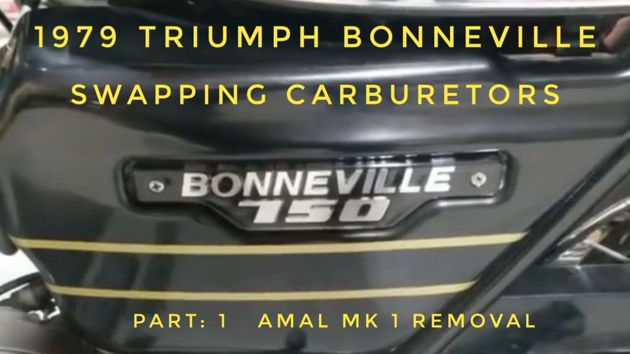 1979 Triumph Bonneville 750cc, Swapping carburetors Part: 1 Amal Mk 1 removal
