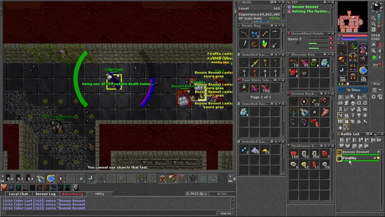 Tibia PK Solidera - Bonnie Bennet 78 Elder Druid (Parte 5) Mastermind Shield