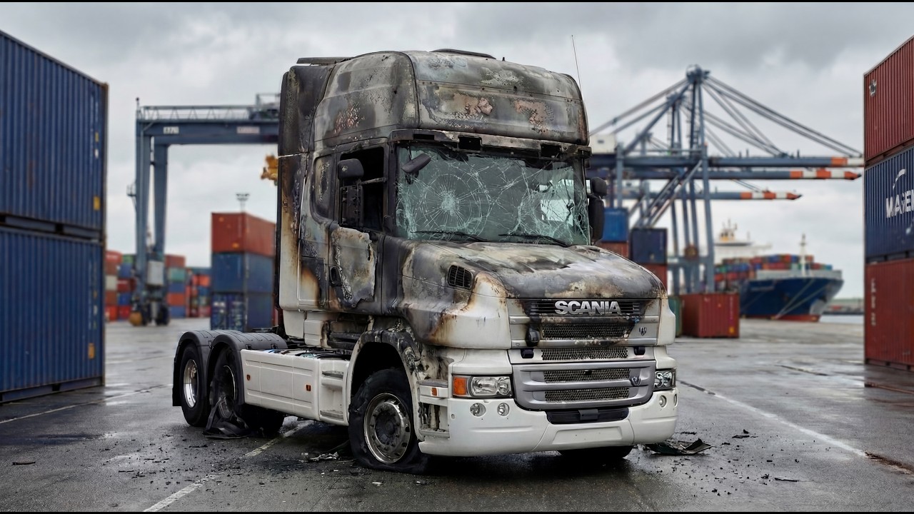 WILL IT RUN? Burnt SCANIA T500 V8 Truck - Full Restoration to NEW! (ASMR)