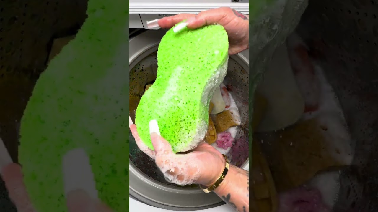 Full unedited version of my sponge collection. Part 1&2 🙂‍↔️🫧🤍